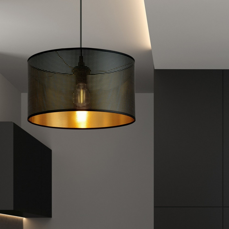 Lampa wisząca Aston czarno-złota | Emibig - Eleganckie oświetlenie