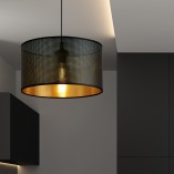 Lampa wisząca Aston czarno-złota | Emibig - Eleganckie oświetlenie