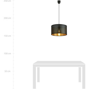 Lampa wisząca Aston czarno-złota | Emibig - Eleganckie oświetlenie