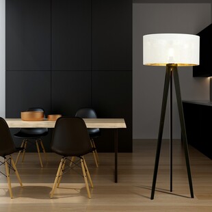 Lampa podłogowa Aston biało-złota Emibig | Sklep z lampami