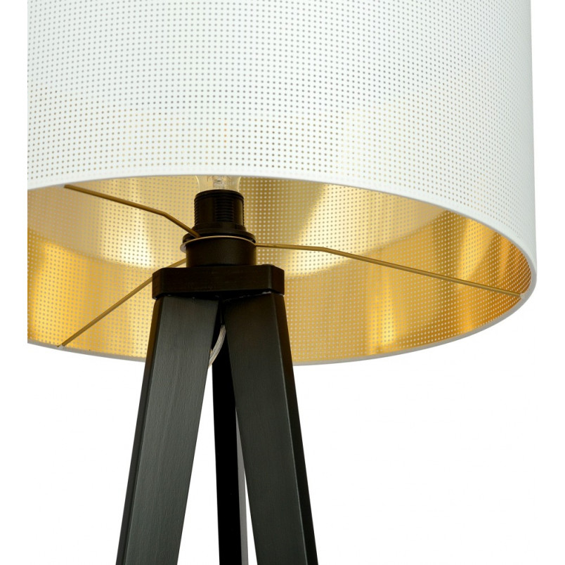 Lampa podłogowa Aston biało-złota Emibig | Sklep z lampami