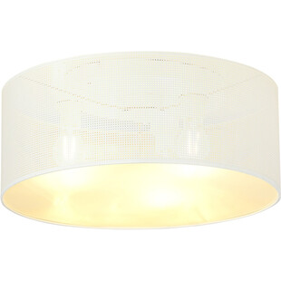 Plafon ażurowy Aston 50cm biało-złoty Emibig