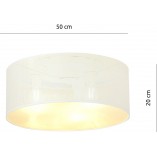 Plafon ażurowy Aston 50cm biało-złoty Emibig | Sklep z lampami