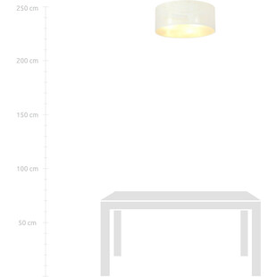 Plafon ażurowy Aston 50cm biało-złoty Emibig | Sklep z lampami