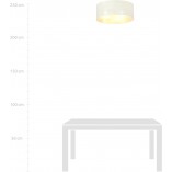 Plafon ażurowy Aston 50cm biało-złoty Emibig | Sklep z lampami