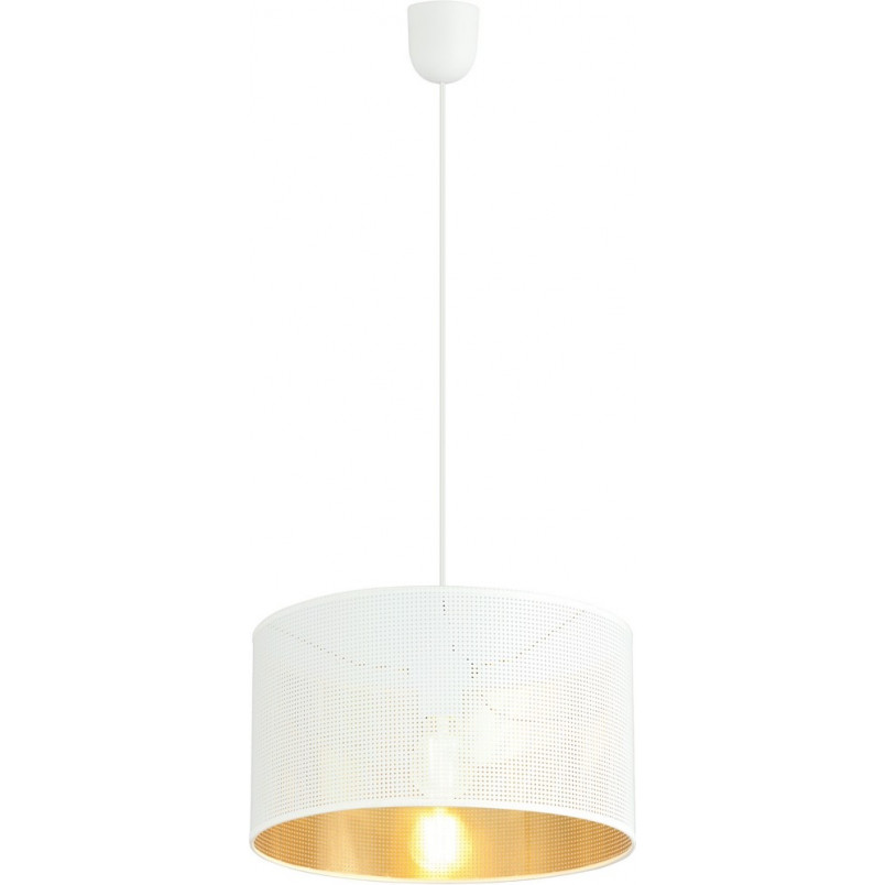 Lampa wisząca Aston - Biało-złota, ażurowa | Emibig