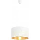 Lampa wisząca Aston - Biało-złota, ażurowa | Emibig