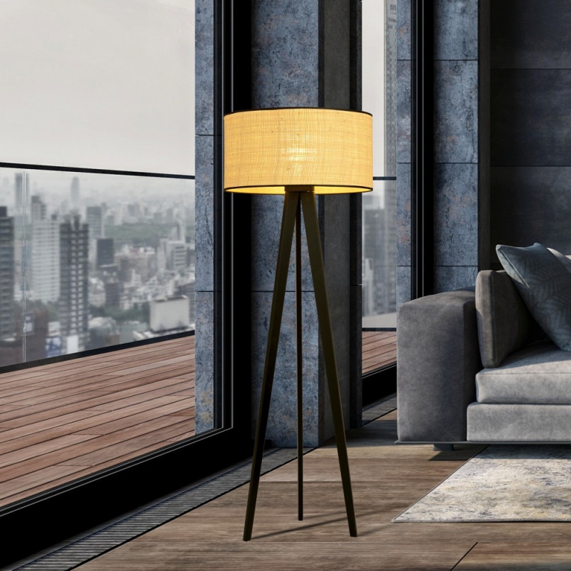 Lampa podłogowa Aston rattan - Emibig | Skandynawski design