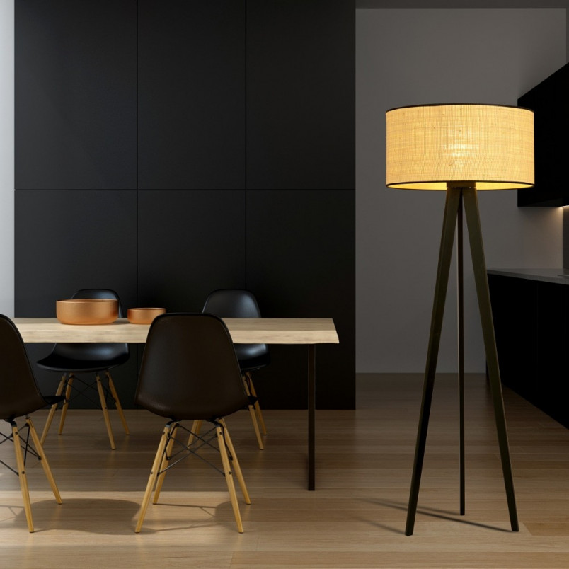 Lampa podłogowa Aston rattan - Emibig | Skandynawski design