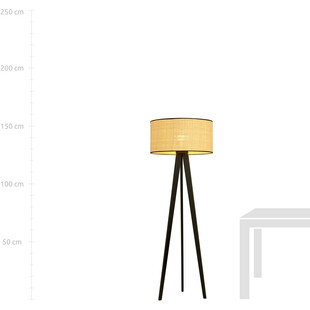 Lampa podłogowa Aston rattan - Emibig | Skandynawski design