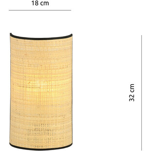 Kinkiet rattanowy Boho Aston Emibig | Sklep Lamp