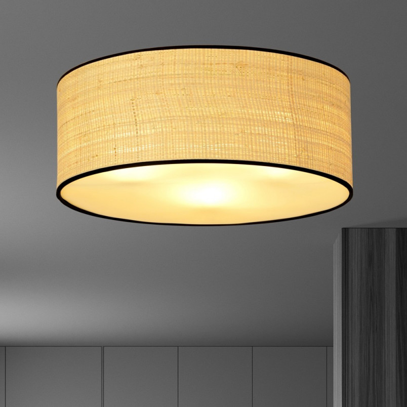 Plafon rattanowy Aston 50cm Emibig | Oświetlenie Boho