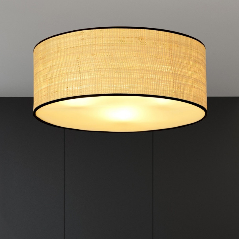 Plafon rattanowy Aston 50cm Emibig | Oświetlenie Boho