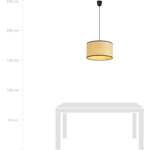 Lampa wisząca boho Aston | Rattan Emibig - Stylowe oświetlenie