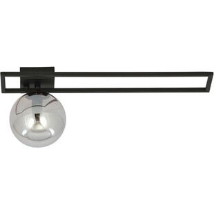 Plafon szklana kula Imago C 14cm czarny / grafit Emibig