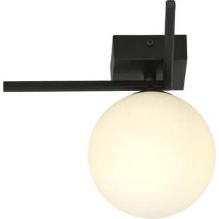Plafon szklana kula Imago G 15cm czarny / opal Emibig