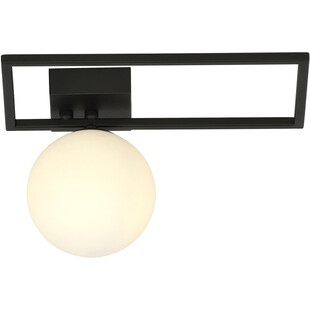 Plafon szklana kula Imago D 15cm czarny / opal Emibig