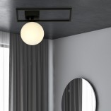 Plafon szklany kula Imago D 15cm czarny - Emibig | Sklep z lampami