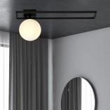 Plafon szklana kula Imago C 15cm czarny - Emibig | Sklep z Lampami