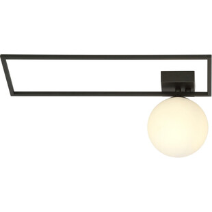 Plafon szklana kula Imago A 15cm czarny / opal Emibig