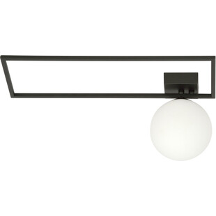 Plafon szklana kula Imago A 15cm czarny / opal Emibig