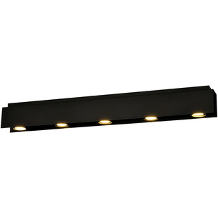 Plafon sufitowy 5 punktowy Kenno 96cm czarny Emibig