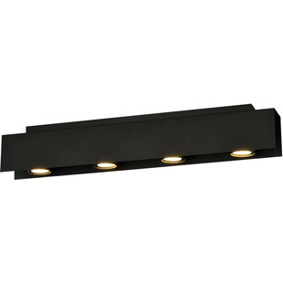 Plafon sufitowy 4 punktowy Kenno 72cm czarny Emibig