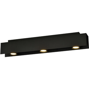 Plafon sufitowy 3 punktowy Kenno 72cm czarny Emibig