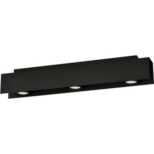 Plafon sufitowy 3 punktowy Kenno 72cm czarny Emibig