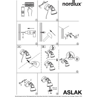 Kinkiet Loft Aslak biały Nordlux - Skandynawski Design