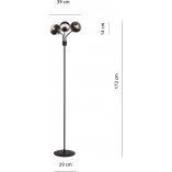 Lampa podłogowa szklane kule Nova | Emibig - Design i jakość