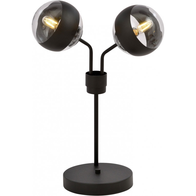 Lampa stołowa Emibig Nova - szkło, czarny pasek | Kup online
