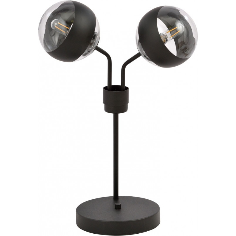 Lampa stołowa Emibig Nova - szkło, czarny pasek | Kup online