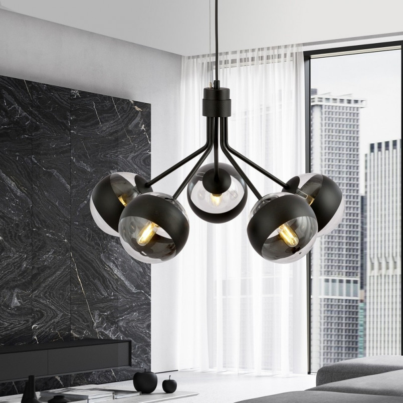 Lampa wisząca Nova V | Szklane kule | Emibig