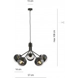 Lampa wisząca Nova V | Szklane kule | Emibig
