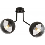 Lampa sufitowa Nova II Emibig - Szklane kule, czarny pasek