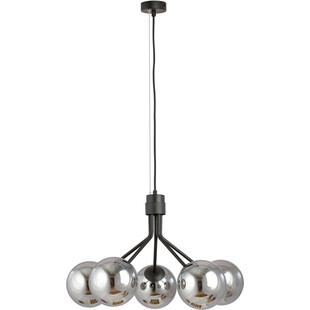 Lampa wisząca szklane kule Nova V 57cm grafitowo-czarna Emibig