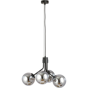 Lampa wisząca szklane kule Nova IV 46cm grafitowo-czarna Emibig