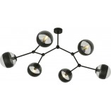 Lampa Sufitowa Space VI | Szkło, Czarny | Emibig