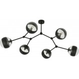 Lampa Sufitowa Space VI | Szkło, Czarny | Emibig