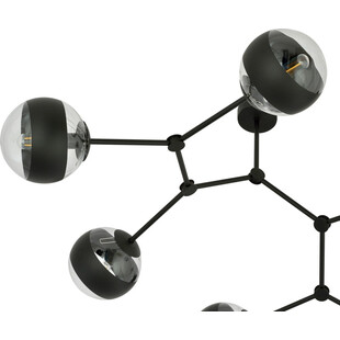 Lampa Sufitowa Space VI | Szkło, Czarny | Emibig