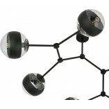 Lampa Sufitowa Space VI | Szkło, Czarny | Emibig