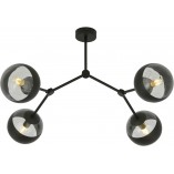 Lampa Sufitowa Space IV | Szkło, Czarny | Emibig