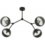 Lampa Sufitowa Space IV | Szkło, Czarny | Emibig