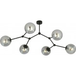 Lampa Sufitowa Space VI - Szklane Kule, Grafit/Czarny | Emibig