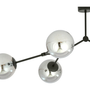 Lampa Sufitowa Space VI - Szklane Kule, Grafit/Czarny | Emibig