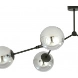 Lampa Sufitowa Space VI - Szklane Kule, Grafit/Czarny | Emibig