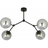 Lampa Sufitowa Space IV | Szklane Kule, Grafit/Czarny | Emibig