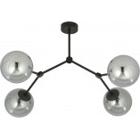 Lampa Sufitowa Space IV | Szklane Kule, Grafit/Czarny | Emibig