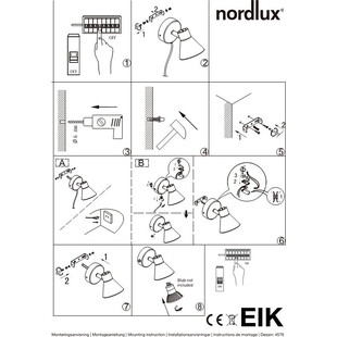 Kinkiet Nordlux Eik biały | Skandynawski design